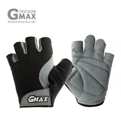 [G-Max ] Half Finger Bicycle Gloves Bike Mitts Anti-Slip Padded Cycling Gloves • $29.99