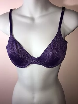 Victorias Secret Purple Unlined Semi Demi Bra 32d Nwt • $18.99