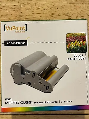 VuPoint Solutions- Photo Cube Compact Printer - Color Cartridge - ACS-IP-P10-VP • $18.45