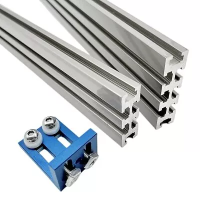 Aluminium Multi Track Profile Fence Miter Track T Slot Sliding Bracket Table Saw • $26.03