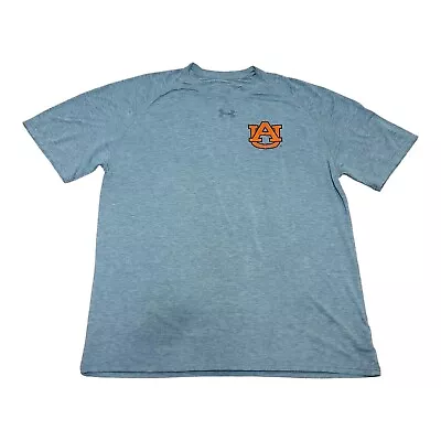 Men's Under Armour Auburn Tigers Baseball Team Issued Shirt Gray 2XL • $23.99