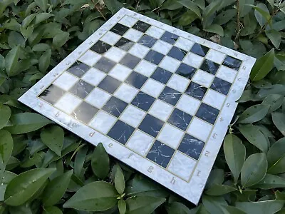 Wooden Chessboard W Handcrafted Chess Area - Marble Pattern Chess Board Gift • $79.90