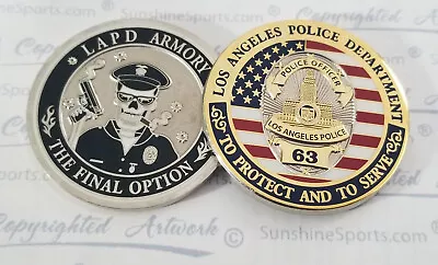 Los Angeles Police Armor Challenge Coin LAST ONE!  New 1.75 LAPD LASD CHPFBI • $26.25