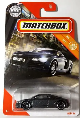 2020 Matchbox 1/64 Mbx City 29/100 Dark Gray Audi R8 • $9.99