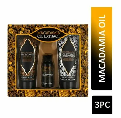 Macadamia Oil Extract Shampoo&Conditioner3pcGift Set For Him&Her Birthday • £8.94