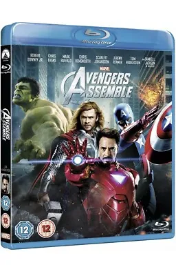 Avengers Assemble - Marvel Blu-Ray (2012) Robert Downey Jr - Uk Reg Free ⭐️NEW⭐️ • £2.75
