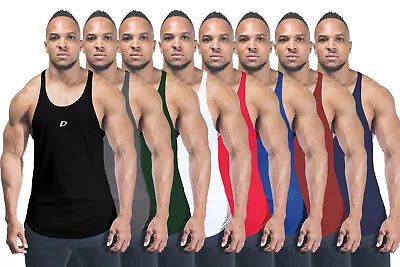 Mens Vest Bodybuilding Gym Vest Gym Stringer Vest Racer Back Gym Clothing Lot  • £27.99