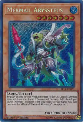 Yu-Gi-Oh! - Mermail Abyssteus  (BLLR-EN051) - Battles Of Legend - Light's Reveng • $2.14