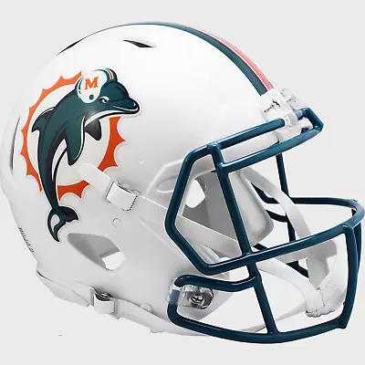 MIAMI DOLPHINS 1996-2012 THROWBACK Riddell SPEED Authentic Football Helmet • $269.99