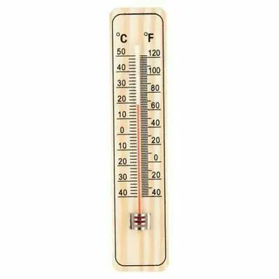 Traditional Wooden Thermometer Garden Large Patio Shed Greenhouse Home Wall • £3.35