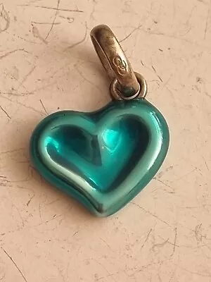 Genuine Links Of London Sterling Silver Heart Enamel Charm 3.9 Grams  • £10.99