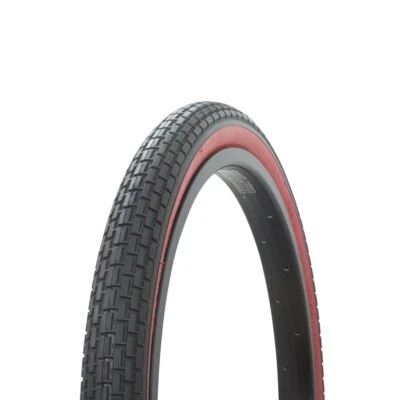 Duro Two-Pack 20 X 1.75 Bike Tires - White/Gum Slick Clincher For Lowrider, BMX, Chopper