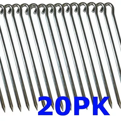 £6.75 • Buy Metal Tent Pegs Camping Awning Ground Sheet Fishing Bivvy Pegs (20PK)