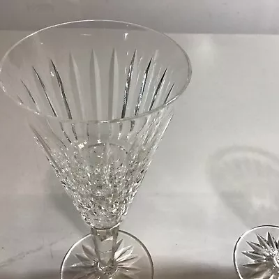 2 Waterford Crystal Champagne Toasting Flute Maeve 7  1/8 X 3   Old Mark IRELAND • $60