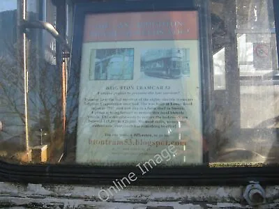 £1.80 • Buy Photo 6x4 Information Display Regarding Brighton Tram 53 Hole Street Link C2011