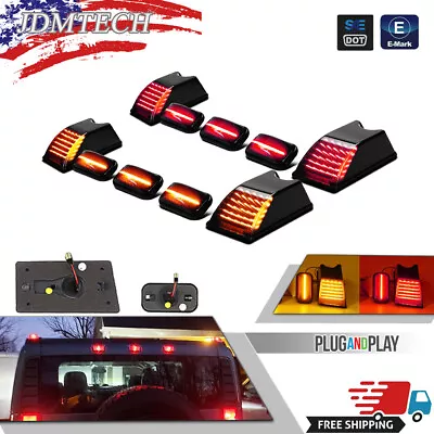 10x LED Cab Roof Light Marker Roof Top Lamp Smoke For 2003-2009 Hummer H2 SUT • $55.59