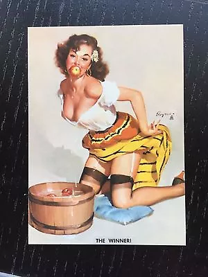 Elvgren PINUP Girl Card -  The Winner - Brown & Bigelow • $5.95