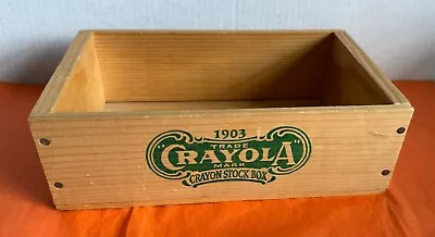 Vintage Wooden Crate Crayola 1903 Crayon Box/Crate Storage  • $23