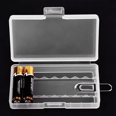 AAA Battery Case Holder 9V/AA Battery Storage Organizer Box Cover Hard Plastic • $1.97