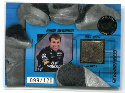 2004 Press Pass Stealth Gear Grippers Drivers Retail 6 Ryan Newman Glove 99/120 • $7.99