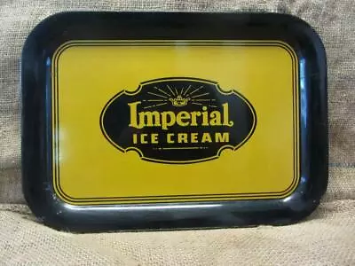 Vintage Imperial Ice Cream Tray Sign Antique Old Dairies Milk Soda RARE 9624 • $79.96