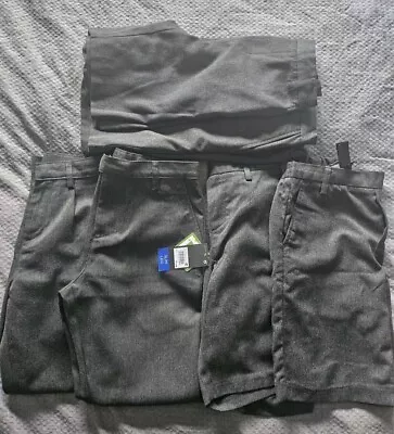 Next Boys Grey School Shorts And Trouser Bundle Age 10 Years • £5.99