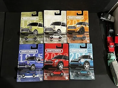 2024 Matchbox Mini Cooper Complete 6 Car Set ~ Cabrio ~  Mini Van ~ Countryman • $23