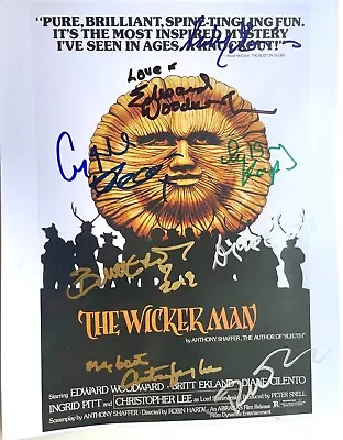 WICKER MAN Photo Signed By The Cast EDWARD WOODWARD INGRID PITT More  Horror • £562.99