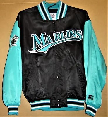 FLORIDA MARLINS #22 GAME WORN MLB Baseball Starter Size XL JACKET • $110