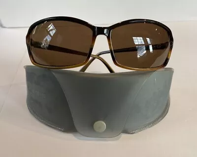 Miu Miu Sunglasses Vintage Brown Wrap Frame Brown Lens SMU04D 1BM-3N1 Org. Case • £45.79