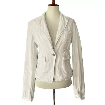 Da-Nang Vintage White Blazer Jacket Size Small • $30