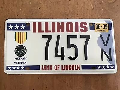 2009 Illinois Vietnam Veteran License Plate Tag  • $29.99