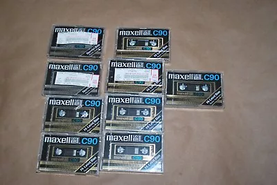 MAXELL UDXL II C 90 UD XLII Blank Audio Cassette Tape Sealed NEW Lot Of 9 • $100