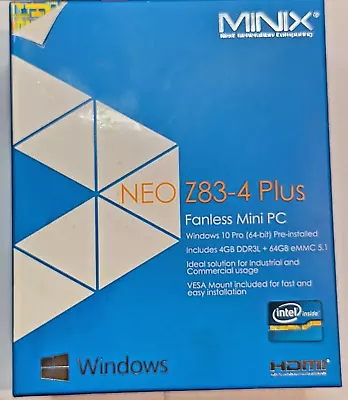 MINIX NEO Z83-4 Plus WINDOWS 10 Pro 4GB RAM 64GB • $69.99