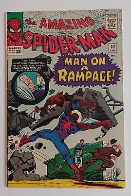 Amazing Spider-Man #32 Jan. 1966 Early Doc Ock 2nd Doc Connors VF- 7.5 • $190