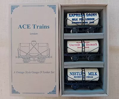Ace Trains O Gauge Tanker Set C Dairy Nestle Milk • $220