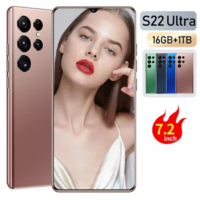 S22 Ultra Android Smartphone Global Version Unlocked 7inch Handy 6+256GB • $146.60