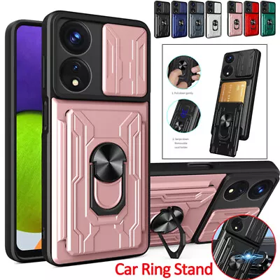 For OPPO A16 A17 A58 A78 A38 A74 Case Magnetic Car Ring Stand Holder Armor Cover • $12.29