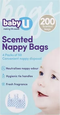 Babyu Scented Nappy Bags  200 Count FREE SHIP • $9.96