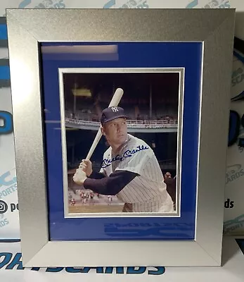 MICKEY MANTLE HOF Auto Autograph 17.5 X 14.5 Framed Photograph Beckett Authentic • $138.50