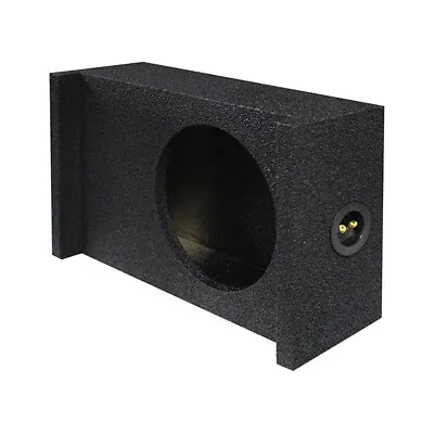 QPower QBOMB Single 10  Shallow Sealed Universal Downfire Behind Seat Woofer Box • $59.99