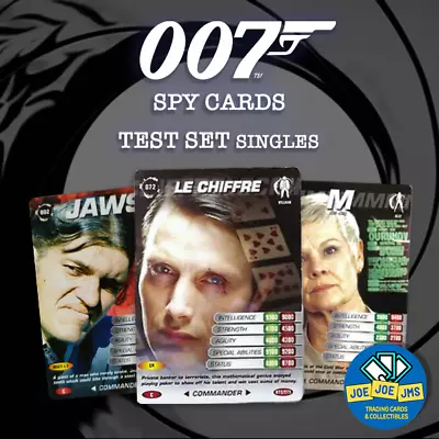 James Bond 007 Spy Cards TEST SET - COMMANDER COMMON SINGLES - Restocked (2007) • $4.24