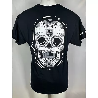 Los Angeles Kings NHL Dia De Los Muertos Skull SGA Black T-Shirt Men's XL • $29.99