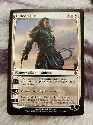 1x MTG Magic The Gathering TCG Gideon Jura Rare - Rise Of The Eldrazi • £2