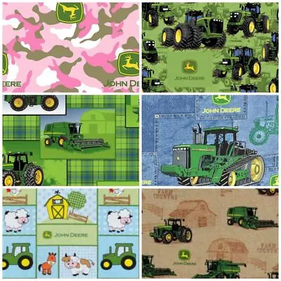 $24.95 • Buy JOHN DEERE Dirt Tractors Flip Logo Bandana Duck Sewing Quilting Cotton Fabrics