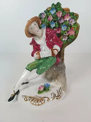 Crown Staffordshire England Figurine Musician Appr.18cm Tall • £58