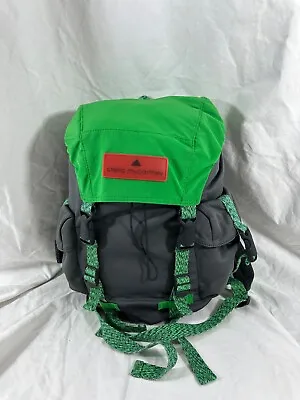 Genuine Adidas By STELLA MCCARTNEY Green Gray Backpack Rucksack • $125