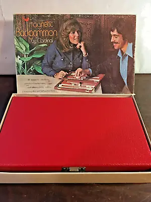 Magnetic Backgammon By Cardinal No. 107M 1970's In Red Case • $11.95