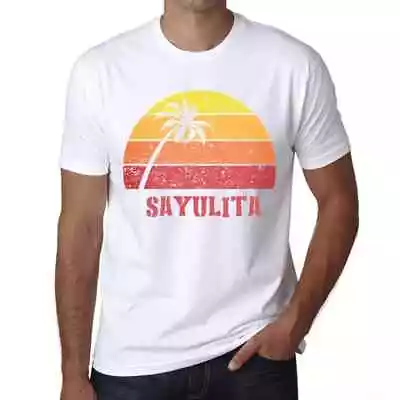 Men's Graphic T-Shirt Palm Beach Sunset In Sayulita Eco-Friendly Limited • $31.89