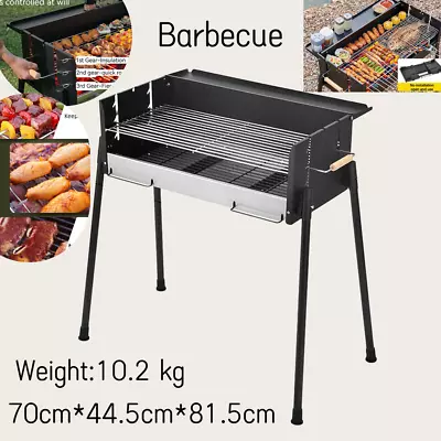 Large BBQ Grill Camping Cooking Outdoor Portable Foldable Stainless Steel Stove • $146.95